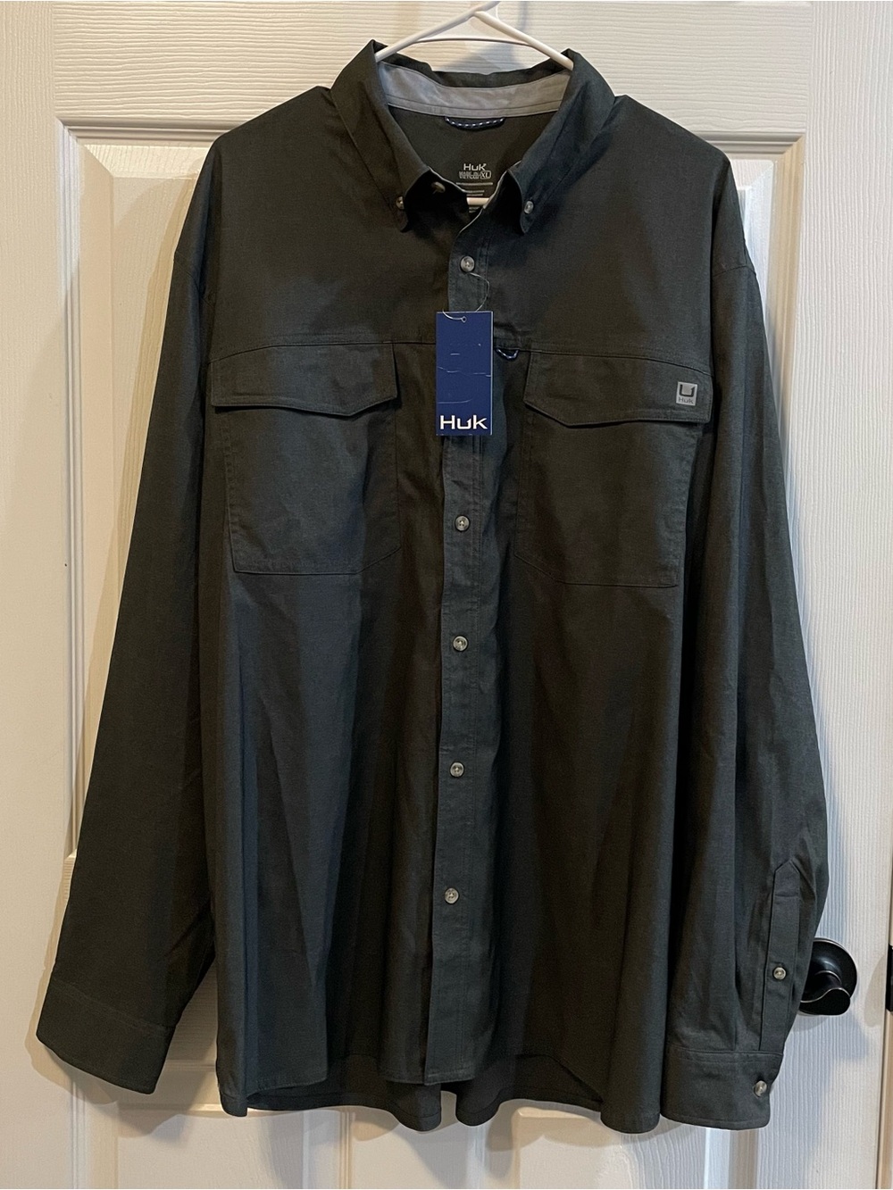 Huk Hawser Heather Flannel Fishing Shirt NWT Men’s XL